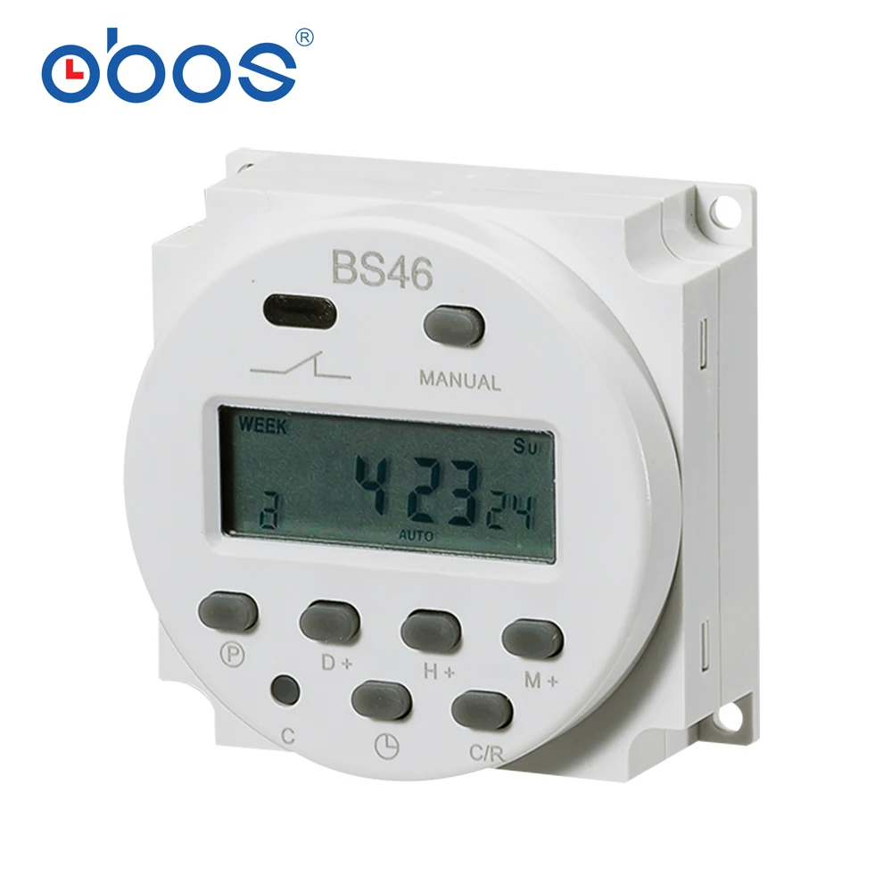 ЖК-дисплей блок питания цифровой 12 V/24 V/110 V/220 V AC/DC 7-дневный программируемый таймер Выключатель с часовым механизмом и CN101 ток 16A
