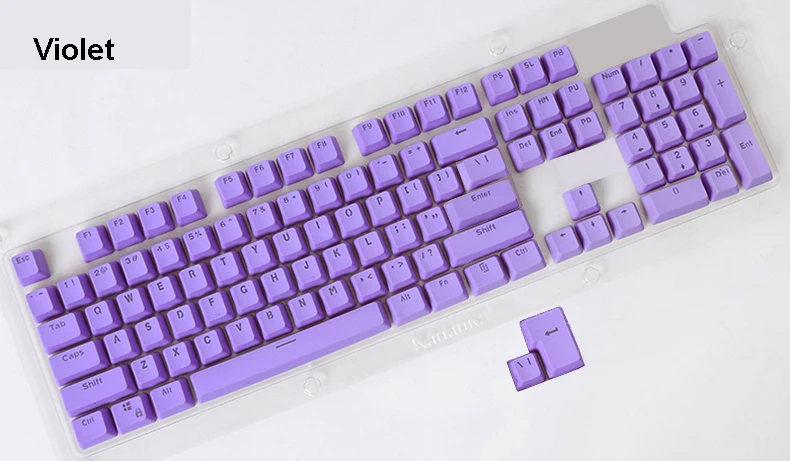 PBT OEM 104 ключа ANSI верхнее покрытие с блестящим принтом двойные колпачки