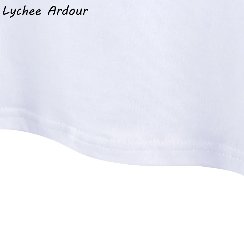 Lychee Ardour женская футболка с принтом в виде сердечек и букв сезон весна лето