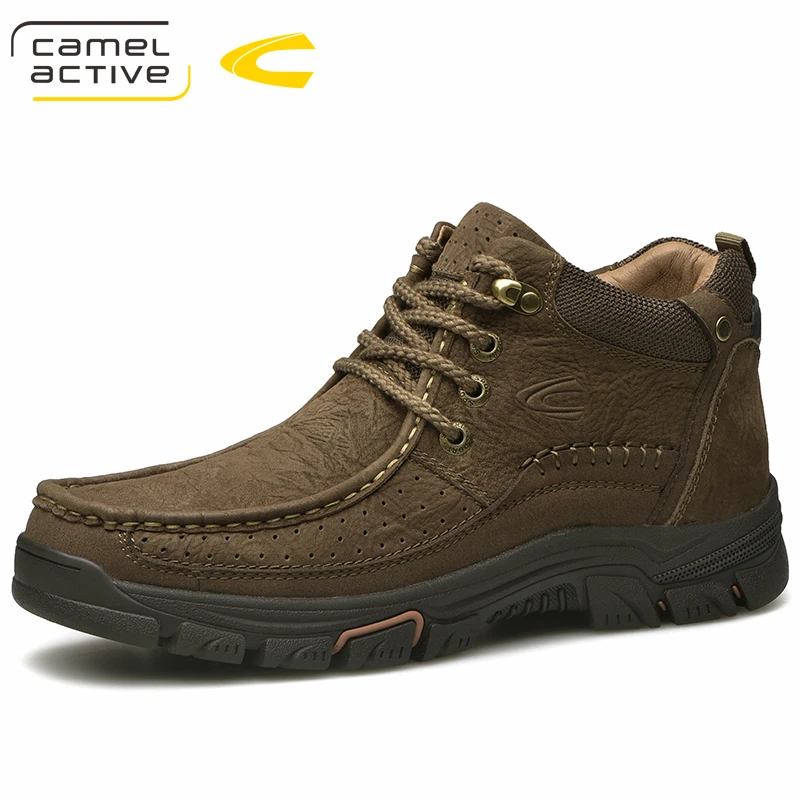 Camel Active/Новинка; очень теплые мужские зимние ботинки; теплые водонепроницаемые ботинки из коровьей кожи; Новинка года; Мужские Зимние ботильоны