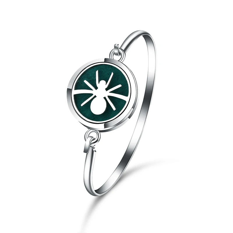 Стиль браслет для ароматерапии из нержавеющей стали эфирные масла диффузор медальоны для парфюма ювелирные изделия высокого качества браслеты - Окраска металла: 1PCS