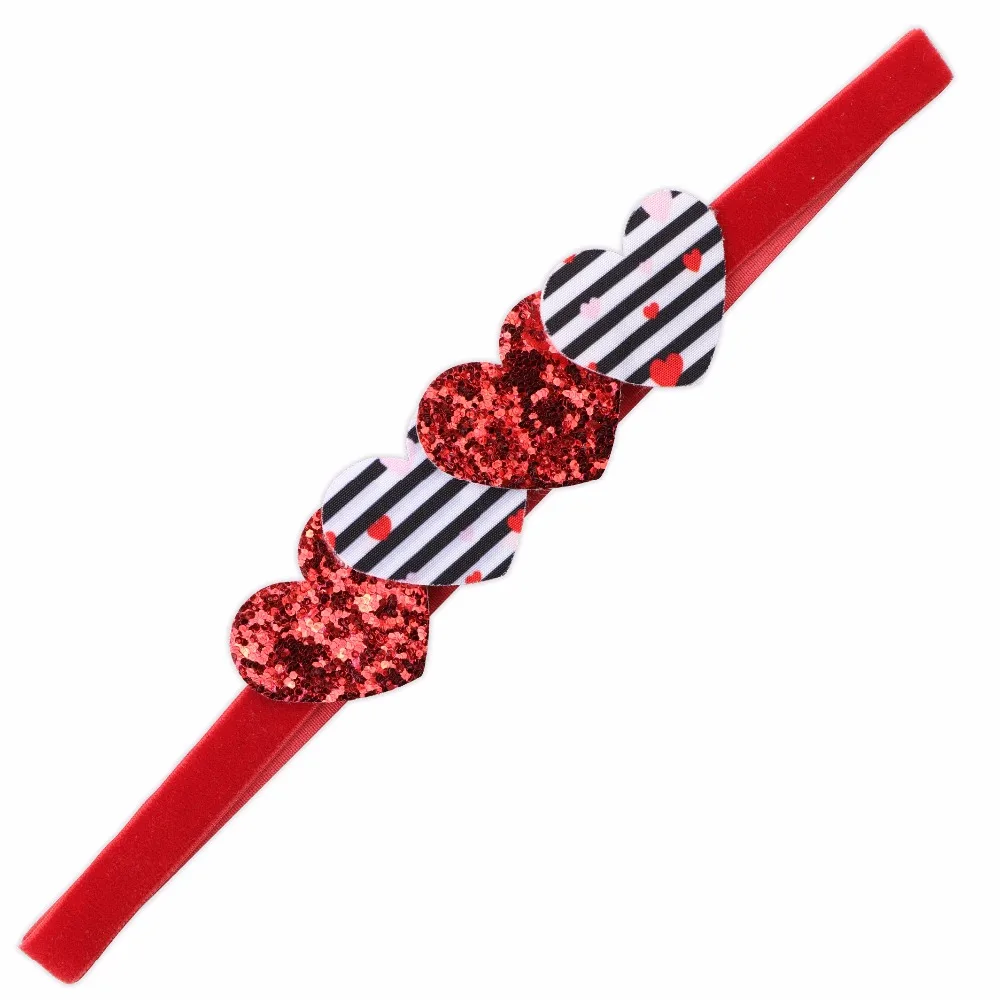 10 шт./лот красные блестящие заколки для волос в форме сердца милый подарок на день