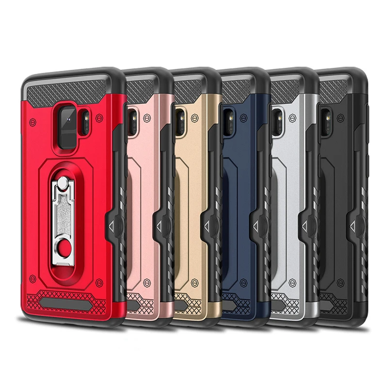 Защитный чехол VRSDES для samsung Galaxy Note 9, 8, S9, S8 Plus, слот для карт, подставка для samsung A6, A8, A7, A9, J4, J6 Plus