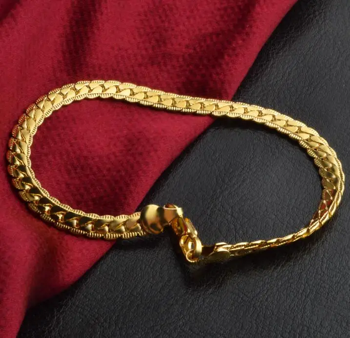 Isayoe 1 Piece Fashion Bangle 925 Jewelry Silver Plated Gold Snake Chain Bracelet Lover Bracelets Women Girl Gift | Украшения и