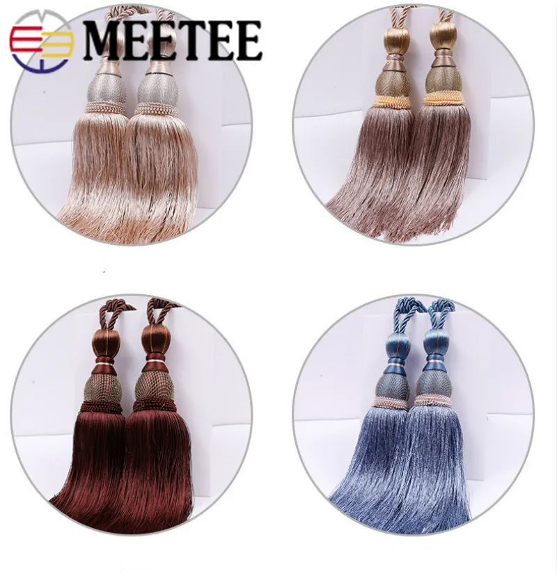 Meetee 1 пара (2 шт.) 77 см для занавесок с кисточкой Tieback подвеска аксессуары держатель