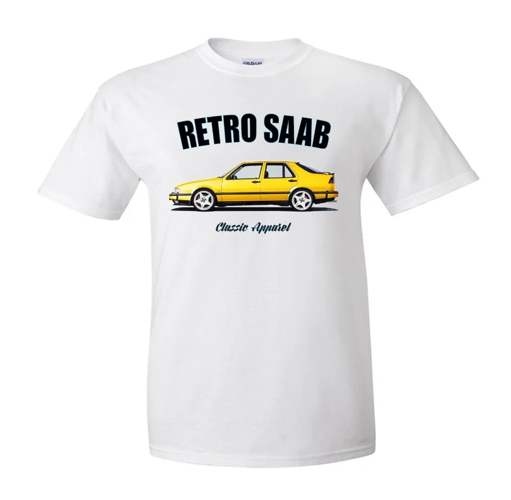 Мужская футболка SAAB 9000 Новое поступление Летний стиль Ретро SAAB. Классический