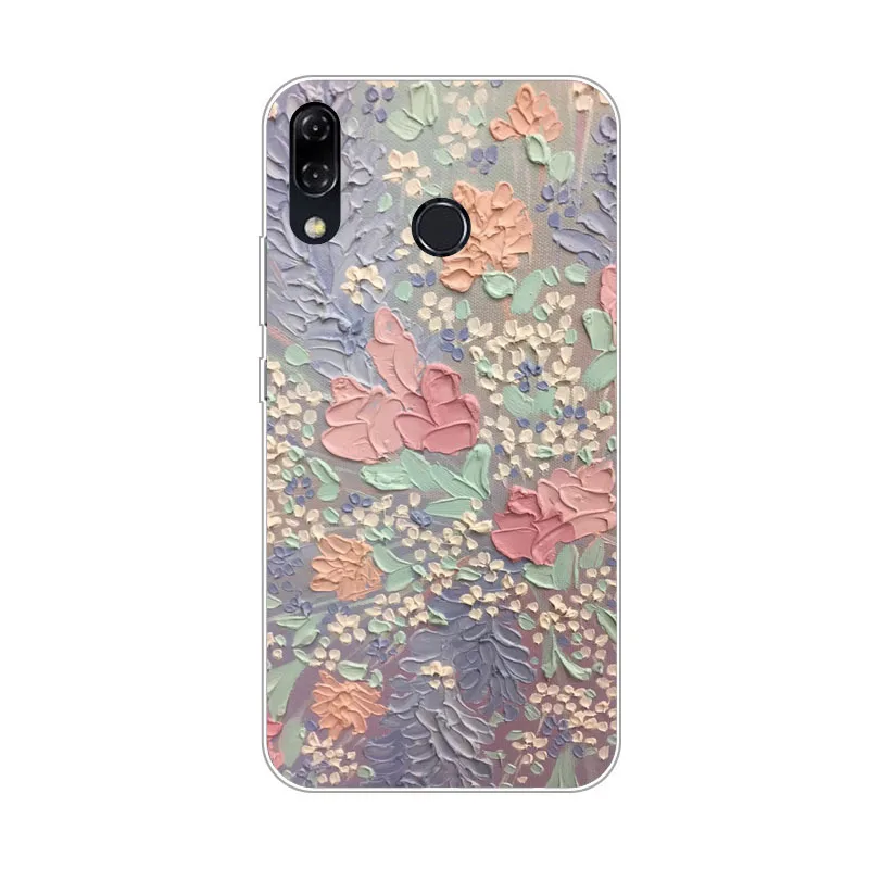 Чехол для Asus Zenfone 5 ZE620KL силиконовый мягкий чехол из ТПУ с изображением