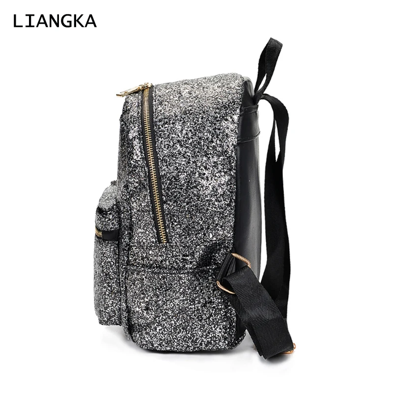 LIANGKA модные женские туфли из искусственной кожи рюкзак Bling матовый Твердые
