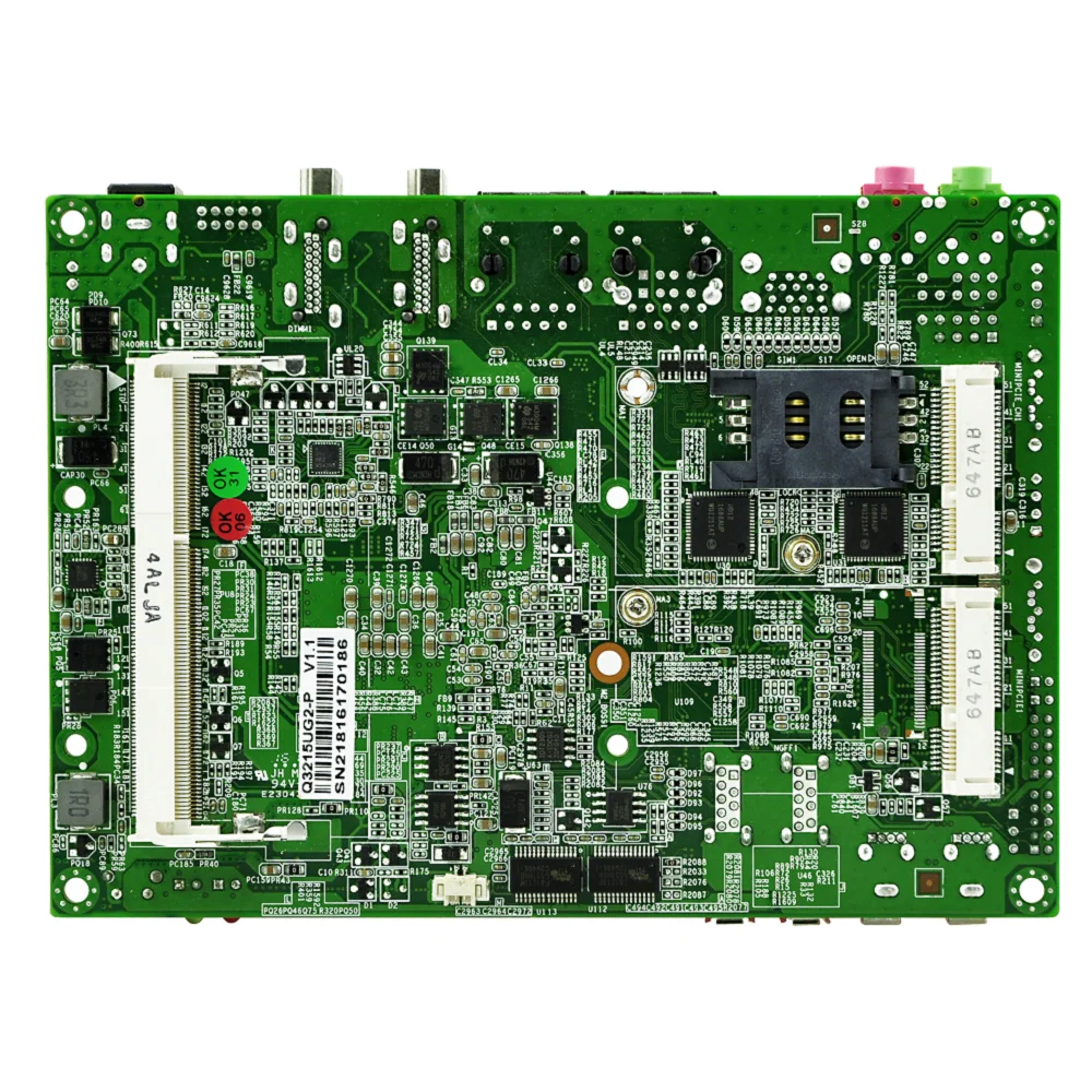 QOTOM Core i5 мини-Промышленная материнская плата Q4200UG2-P с процессором Core i5-4200U двухъядерный до 2,6 ГГц