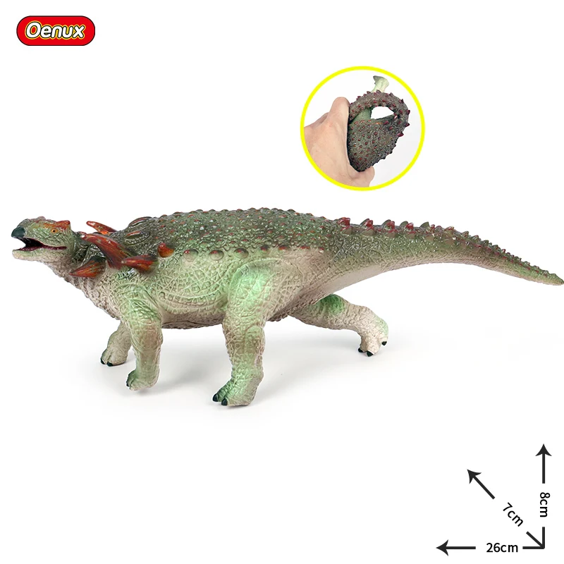 D Oenux доистория динозавр парк мира T-Rex фигурки мягкий винил, ПВХ Велоцираптор Юрского периода Mosasaurus Модель Коллекция игрушек - Цвет: D