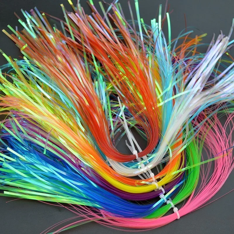 Fly Fishing Tying Crystal Flash 1 Piece 2mm Width 60 Strands 9 Colors Tinsel Material Laser Flasher Accessories | Спорт и