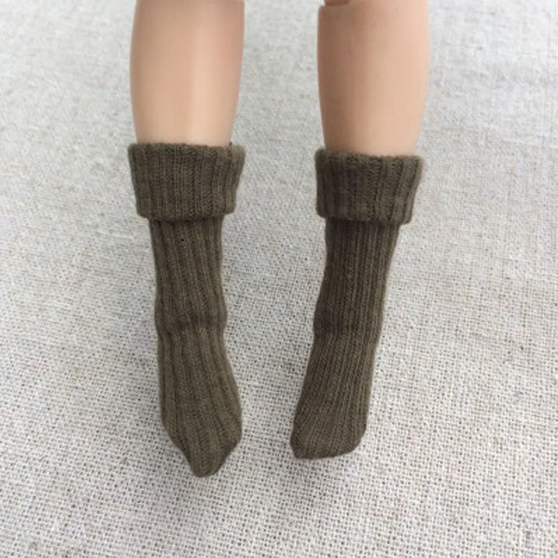 Короткие носки ручной работы для кукол блайз 4 пары/Лот Барби однотонные куклы