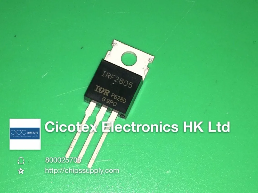 10pcs/lot IRF2805PBF TO220 MOSFET N-CH 55V 75A TO-220AB