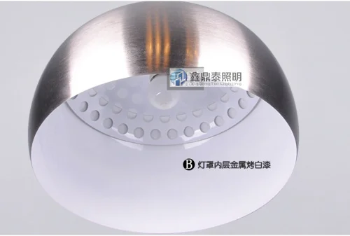 Маленький серый цвет современный подвесной светильник для рыбалки с одной