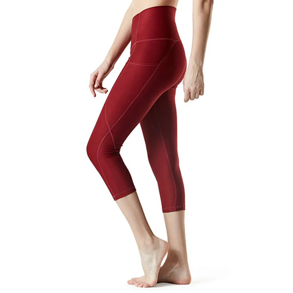 Женские штаны для йоги с высокой талией и Штаны Для Йоги Seven point новинка 2019