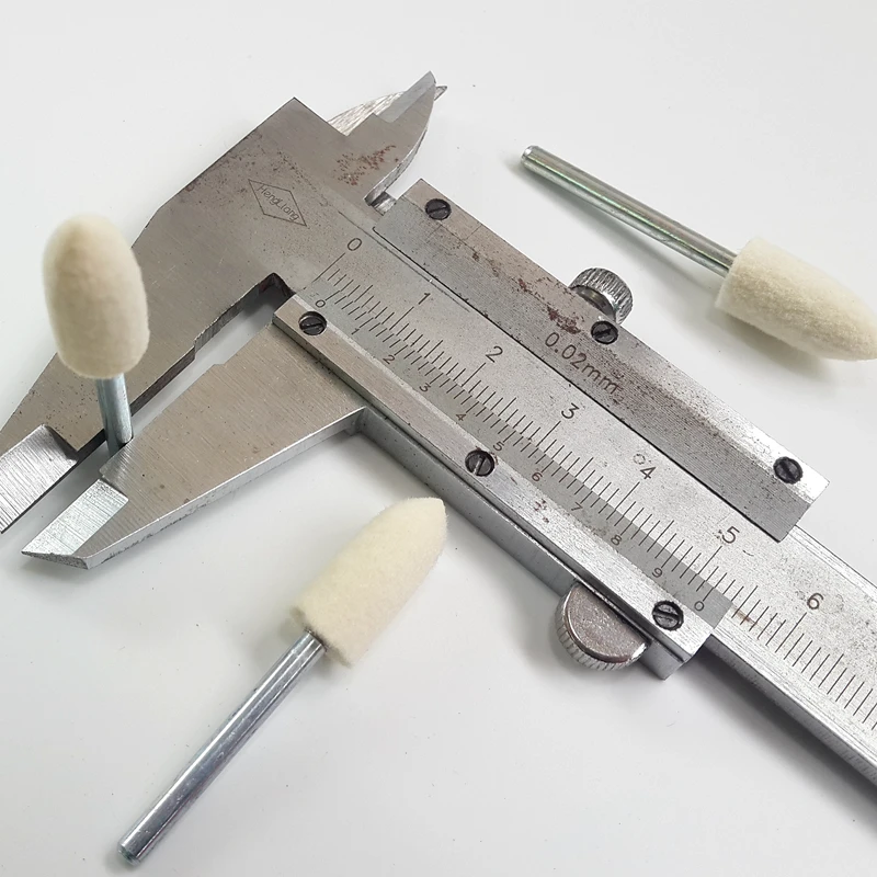 100 шт шлифовальные головки из шерстяного войлока 4-10 мм Dremel мини-сверло из войлока для полировки металла