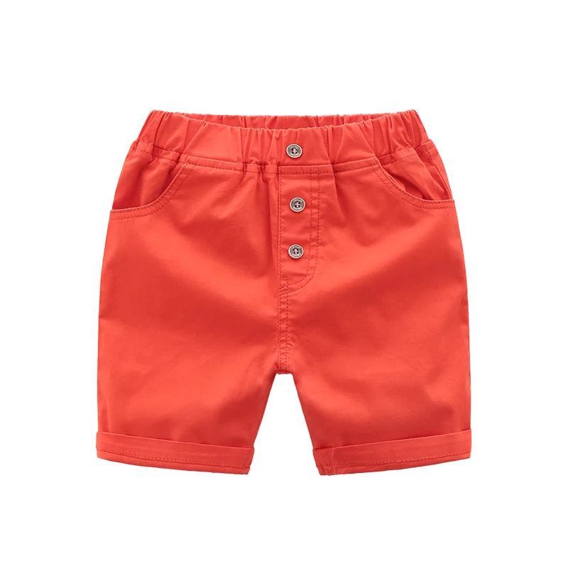 Children Shorts For Boys Summer Cotton Girls Beach Pants Casual Solid Color Kids Baby Boy Clothing 3-8 Years | Мать и ребенок