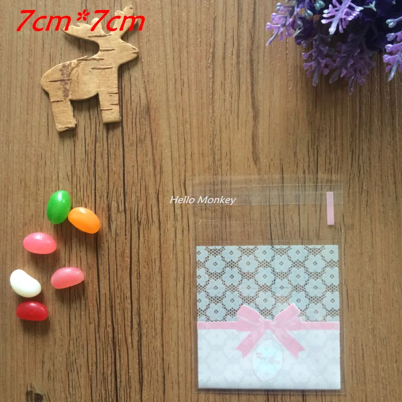 2 стиля 100 шт мешок конфет печенья пакеты для мини цветок кружевной бант