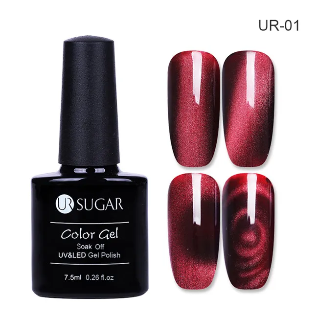 UR 01 Ur Sugar изменение цвета хамелеон голографический блеск магнитный гель лазерный лак Гель-лак для ногтей отмачиваемый УФ-Гель-лак - Цвет: UR 01