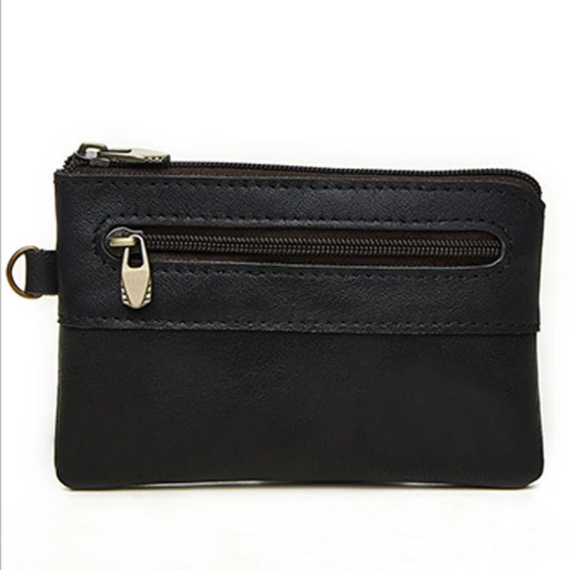 Artmi Unisex Genuine Leather Change Wallets Zipper Coin Bag Fshion Casual Small Wallet | Багаж и сумки