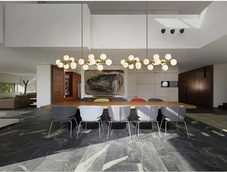 ДНК числитель золото стеклянные шаровые подвесные светильники G4 светодиодный