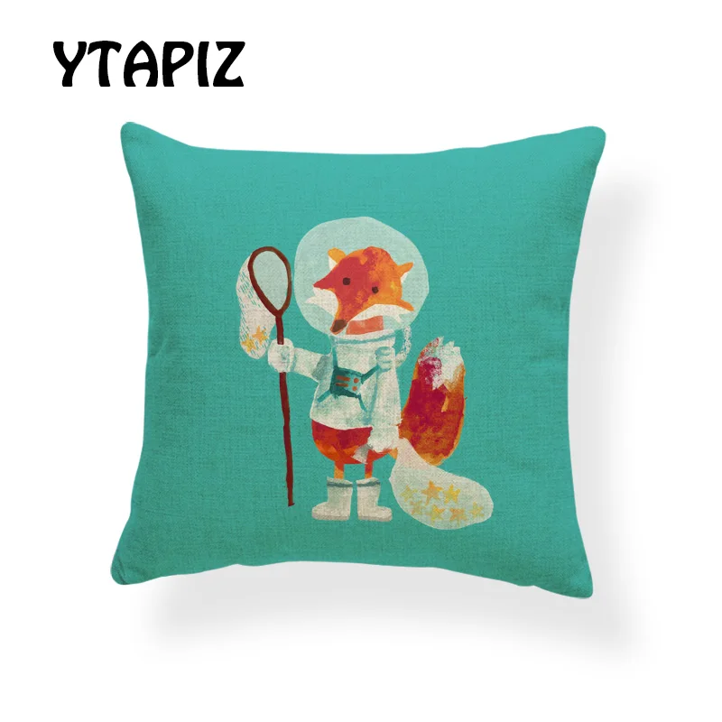 Комплект с животными из мультфильмов для подушки, олень, кошка, Кит, единорог, морской лев, жираф, Let Me, слон, кролик, украшение для дома, диванная наволочка
