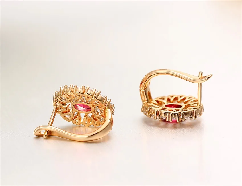 Новый дизайн овальные красные и перламутровые белые AAA циркониевые желтые