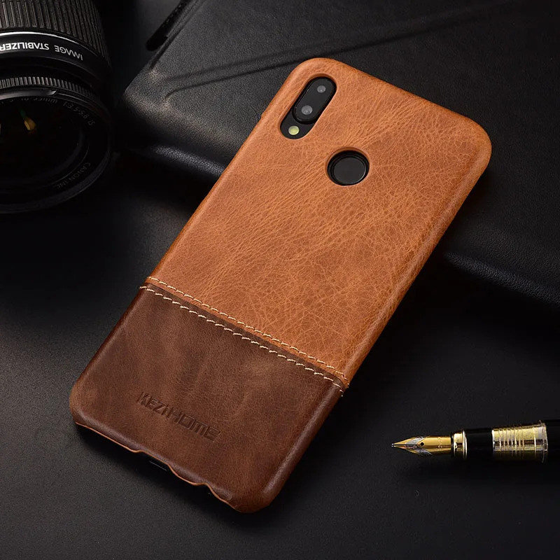 Чехол для Huawei Nova 3e KEZiHOME роскошный популярный цвет натуральная кожа твердая