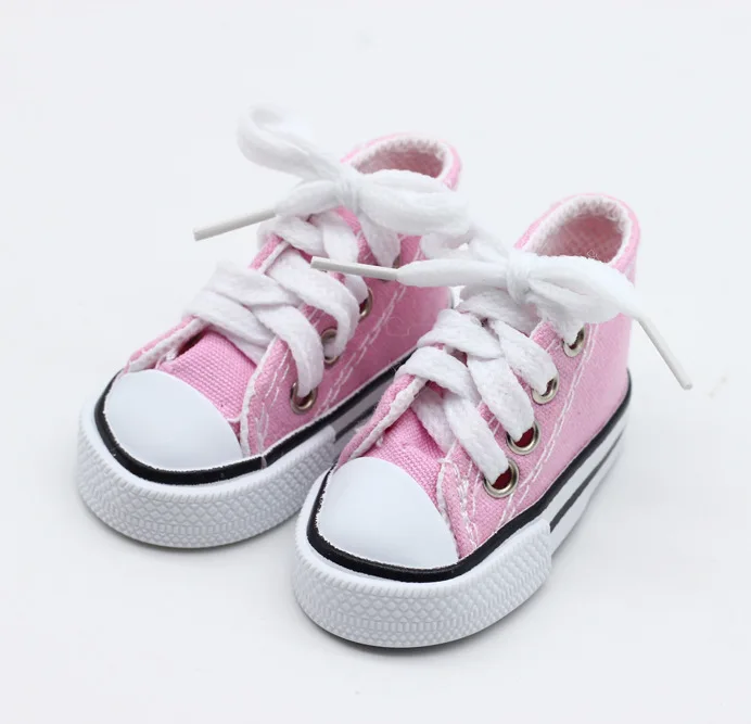 canvas doll shoes Обувь для новорожденных, спортивная обувь, парусиновая обувь, подходит для игрушек 60 см, куклы для детей и 1/3, аксессуары для кукол BJD - Цвет: canvas doll shoes