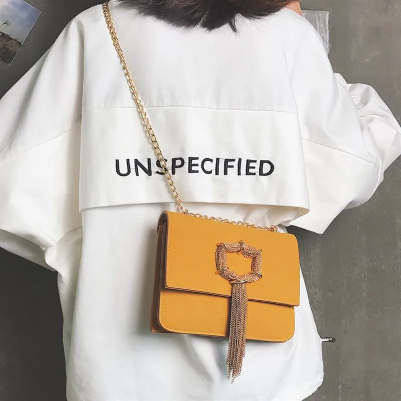 Девушки Сумочка Женские сумки 2018 пакета(ов) модные одного плеча Джокер сумка цепи