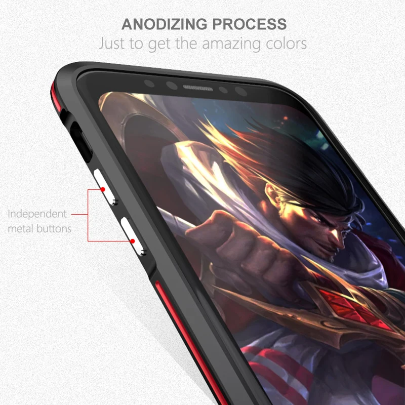 Luphie металлический бампер чехол для iPhone XS MAX XR Роскошная алюминиевая рама Гибридный противоударный чехол для iPhone 8 7 Plus Funda Coque