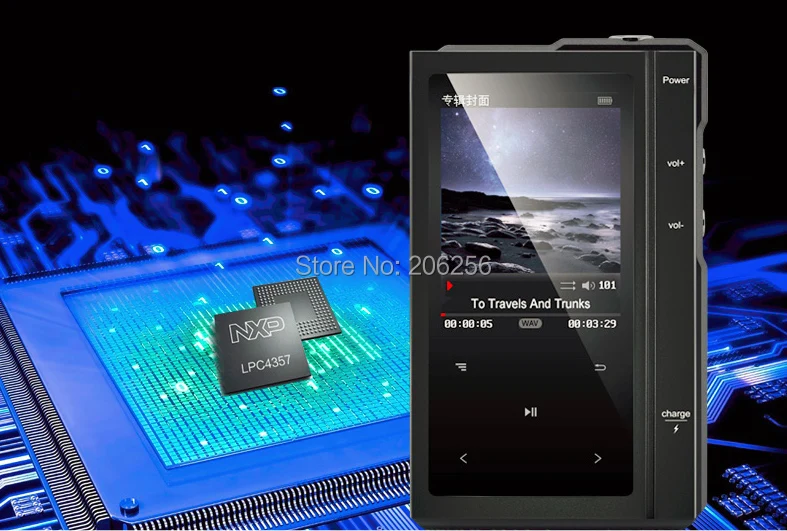 Лунная AIGO Z6PRO жесткий DSD256 MP3 плеер ES90018Q2C ЦАП Hi-Fi плеера двухъядерный Процессор с кожаный чехол поддержка 64bit/384KH