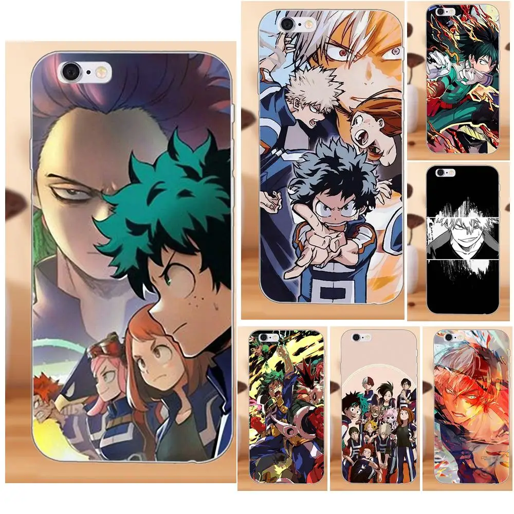 На Заказ Прозрачный мягкий чехол для Xiaomi Redmi Note 2 3 S 4 4A 4X5 5A 6 6A Pro Plus My Hero Academia