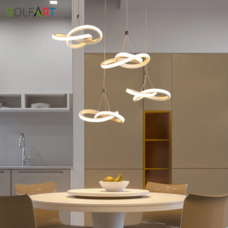 SOLFART LED Шнур подвесные светильники белые современные затемняющие Потолочные