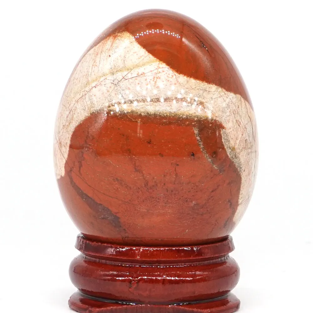 34*44 мм красный цветок яшма яйцо натуральный драгоценный камень кристалл минерал