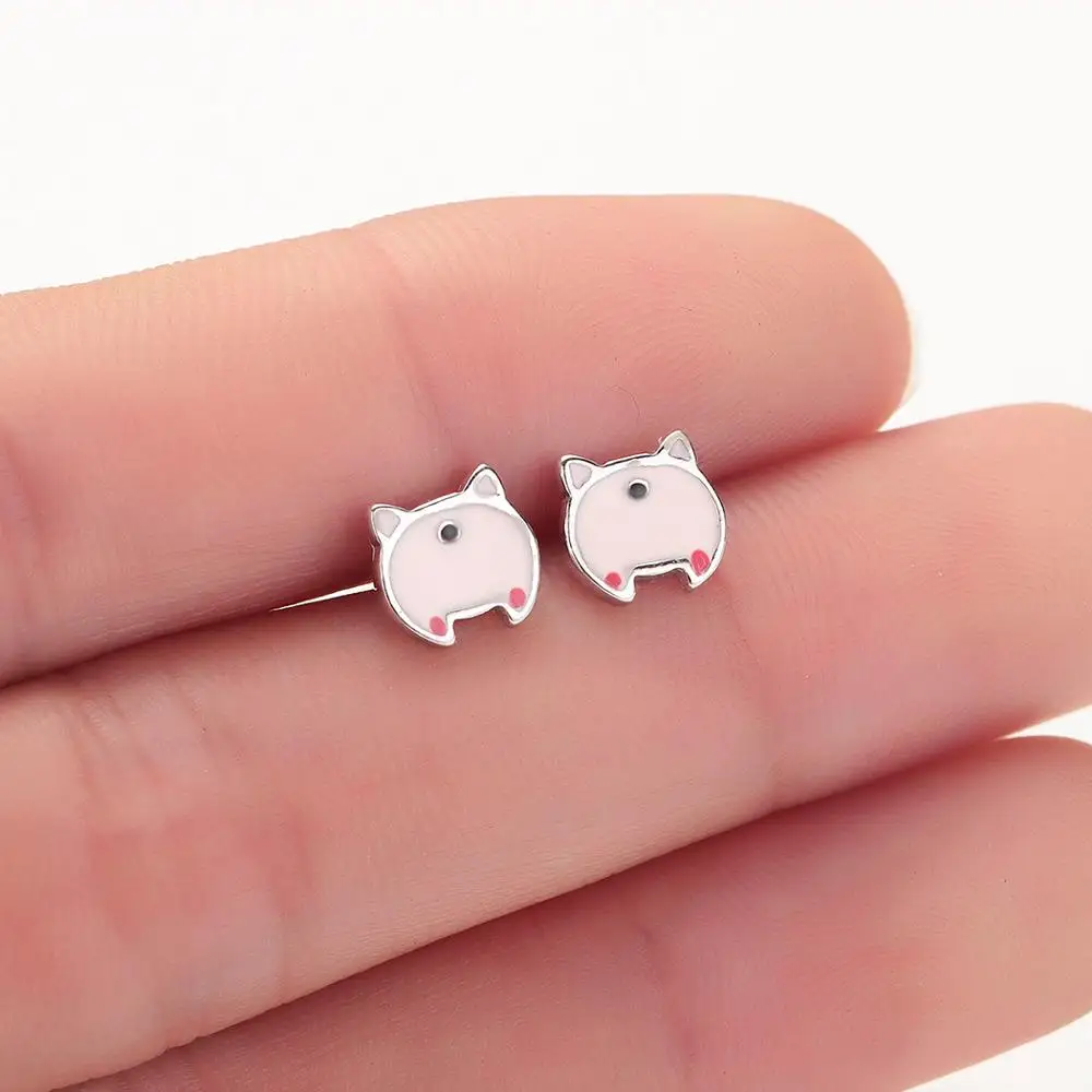 Женские маленькие серьги-пусеты Chereda модные вечерние серьги с животными |