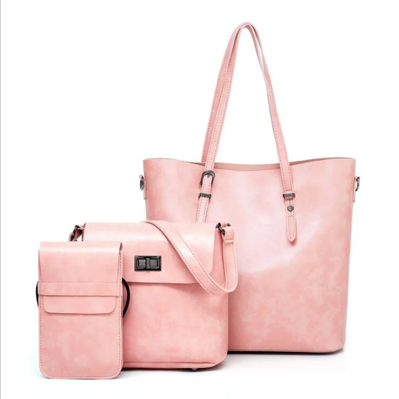 

Women Bag Set Top-Handle Big Capacity Female Tassel Handbag Fashion Shoulder Bag Purse Ladies PU Leather Crossbody Bag