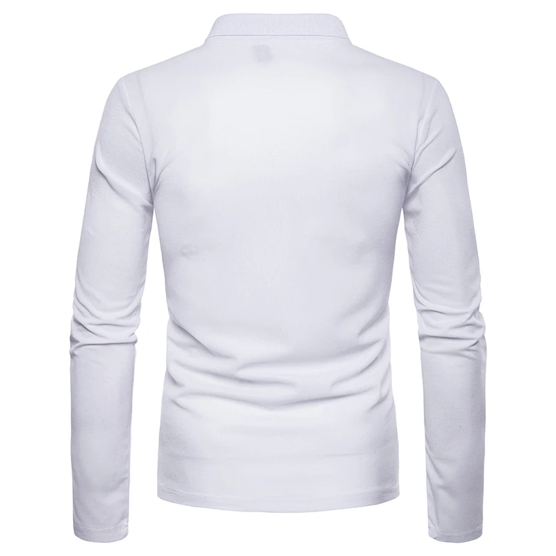 Covrlge 2018 High Quality Tops&ampTees Men's Polo Shirts Business Fashion Autumn Slim Fit Style Long Sleeve Shirt Men MTP102 | Мужская