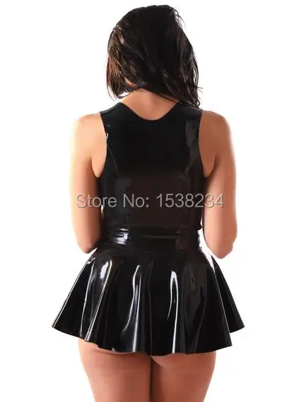 Бесплатная доставка! Латексное резиновое танцевальное платье черного цвета все