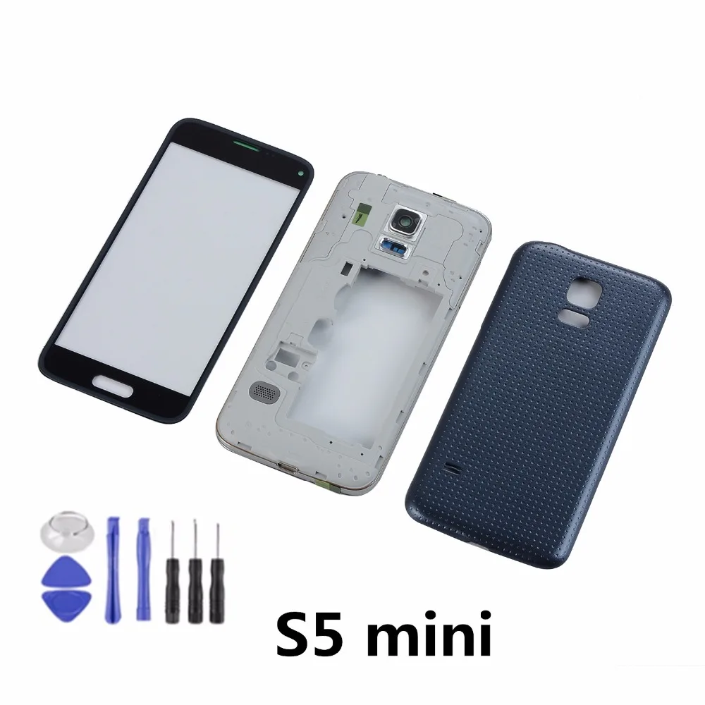 Для Samsung S5 mini G800 G800F корпус средняя рамка + задняя крышка аккумулятора ЖК дисплей