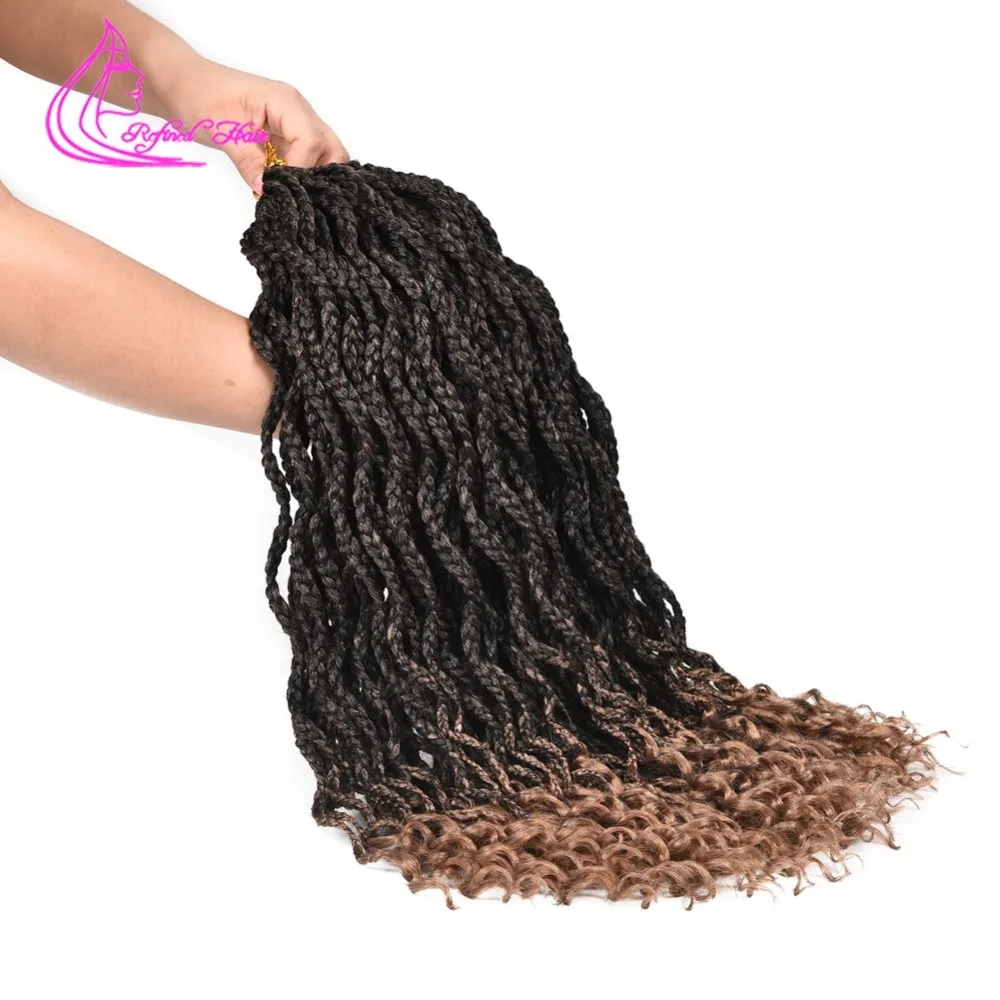 Рафинированные волосы богиня коробка Вязание косичками из канекалона