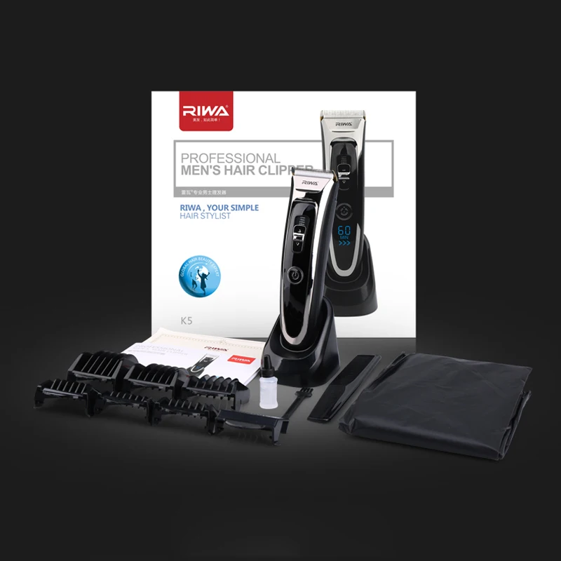 RIWA Мужчины Профессиональный Триммер Волос Для Парикмахера Аккумуляторная