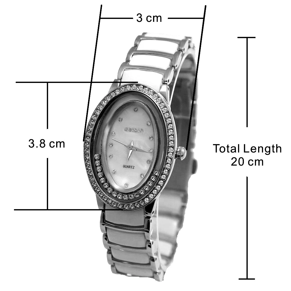 Женские Модные Аналоговые кварцевые часы японский механизм PC21J Weiqin