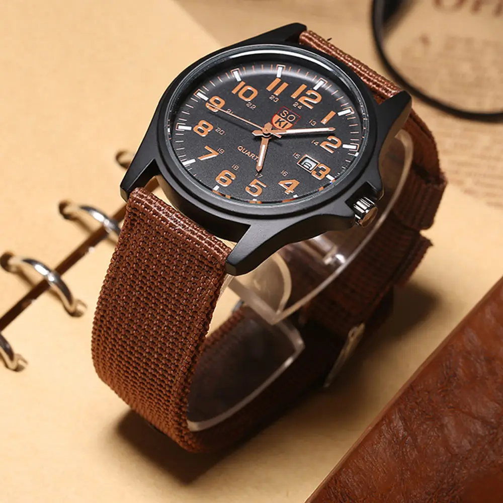 SOKI Марка Часов Цифровые Часы relojes пункт hombre мужские Кварцевые Relogio Masculino Военная