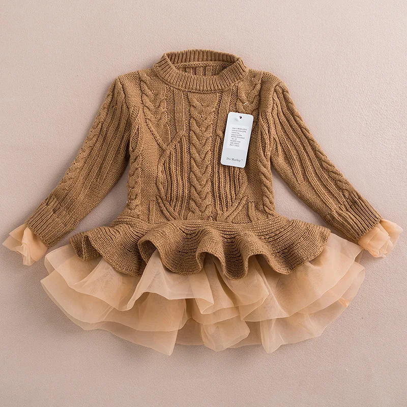 Обувь для девочек платье Зимний пуловер сезон 2017 года трикотажные Свитеры женщин