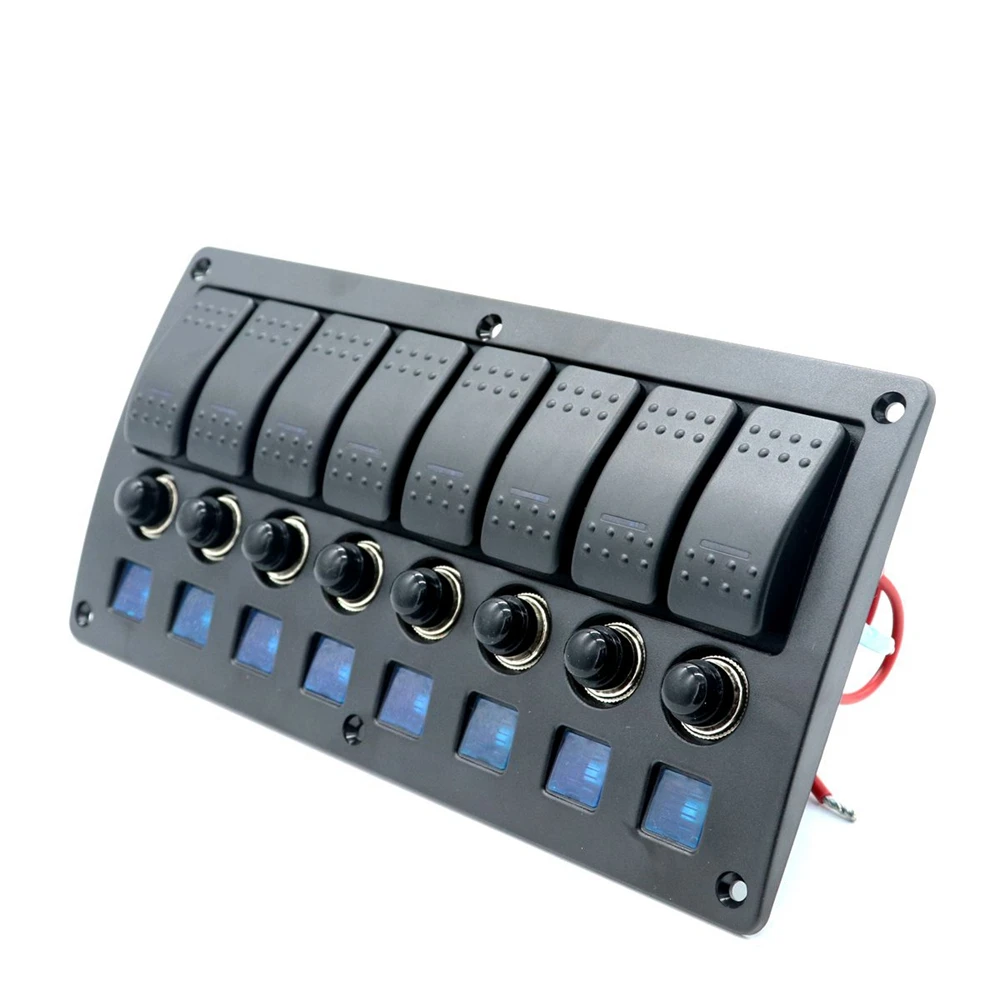 12 В 24 в 8 банд лодка рок переключатель панель морской RV яхты корабль автомобильные