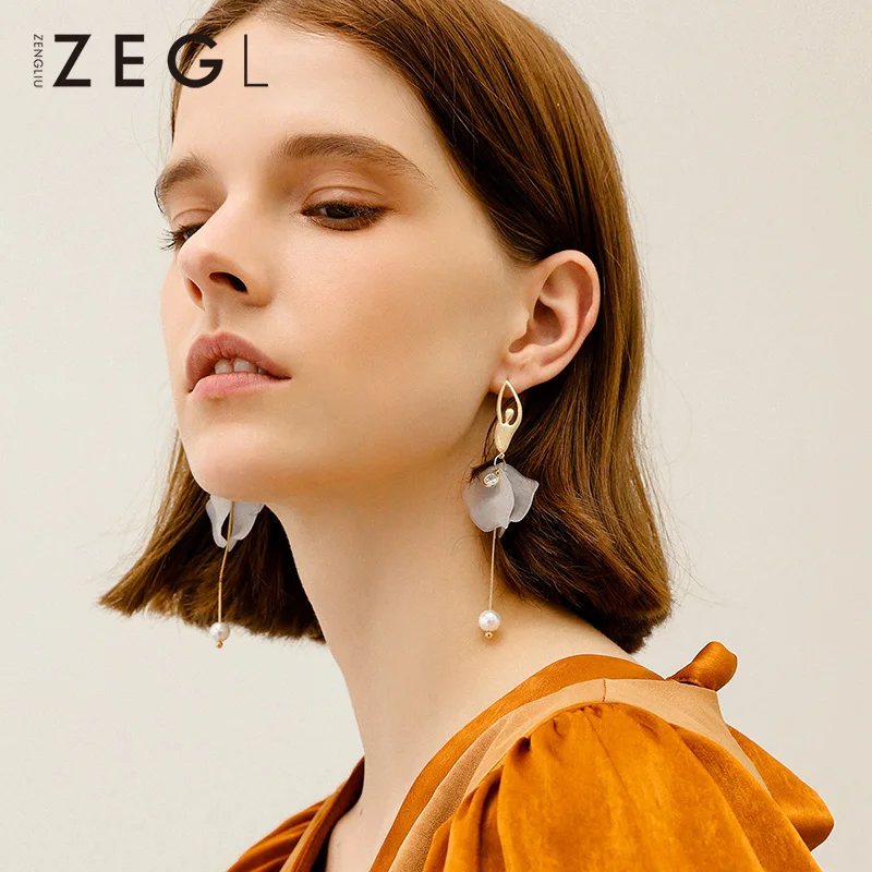 ZEGL модные забавные серьги Модные балетные для девочек женские с кисточками