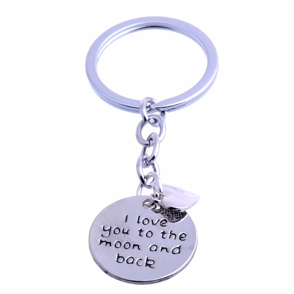 Брелок для ключей с надписью I Love You To The Moon And Back|Брелоки| |