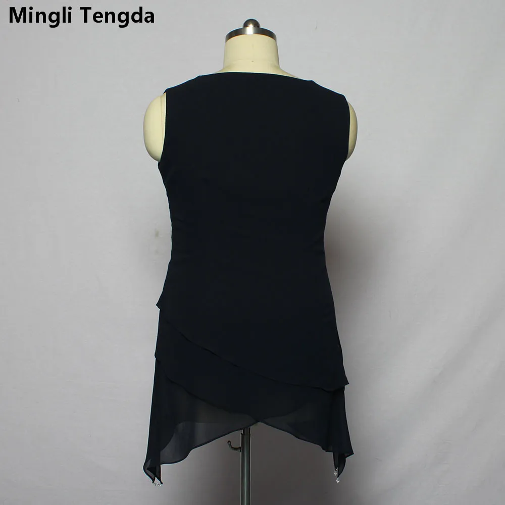 Платье на заказ темно-синие платья для матери невесты с курткой костюмы со