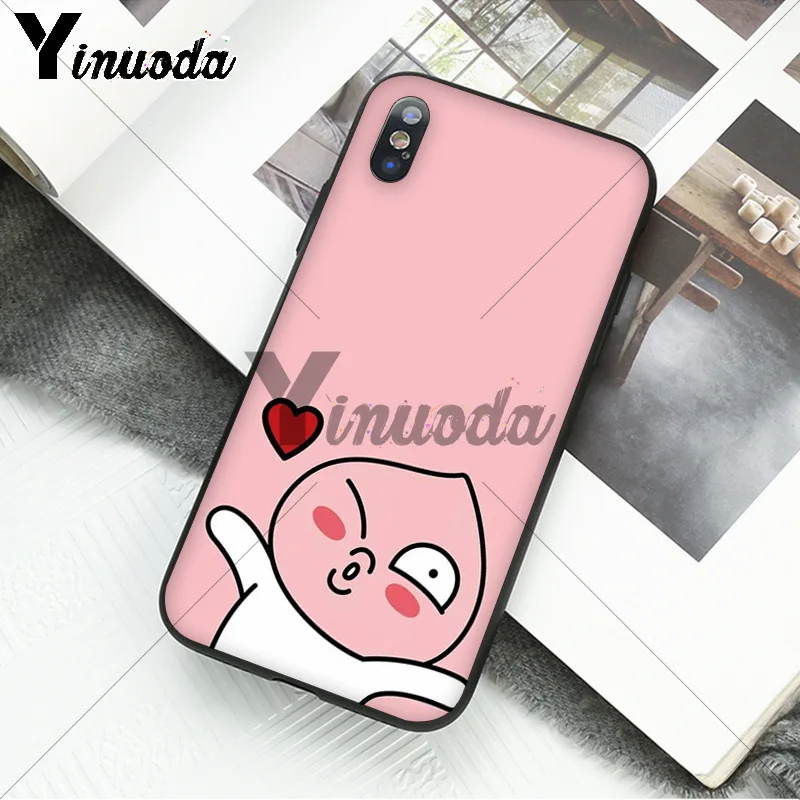 A13 Yinuoda Корейский мультфильм Забавный друг какао чехол для телефона для iPhone 8 7 6 6S Plus X XS MAX 5 5S SE XR 11 11pro 11promax - Цвет: A13